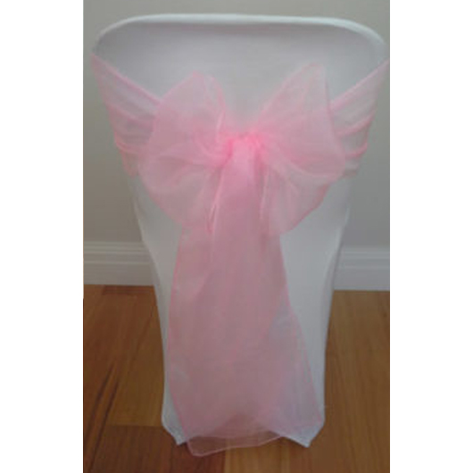 Bright Pink Organza Sash