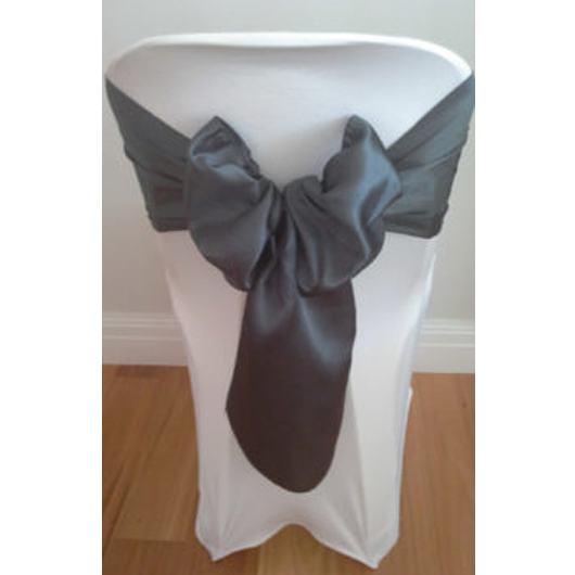 Charcoal Satin Sash