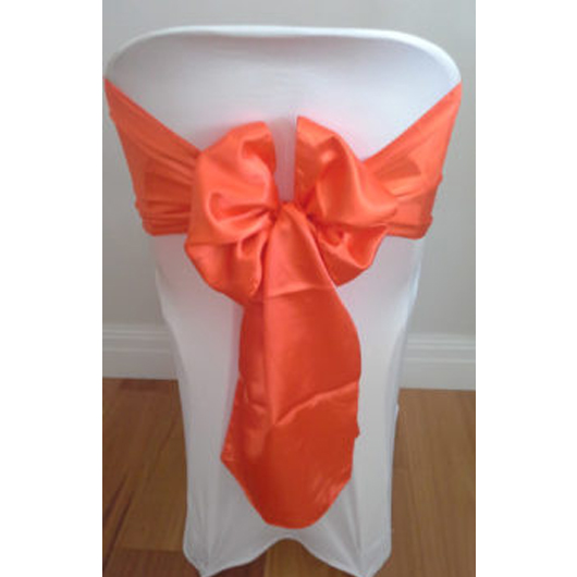 Orange Satin Sash